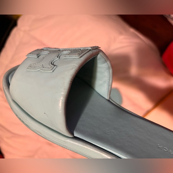 Tory Burch double t sport slide Aqua size 7 - Picture 8 of 8